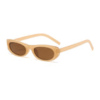 2026 New Style Personalized Small Frame Simple Versatile Street Style Oval Frame Sunglasses High-End Retro Fashion Sunglasses