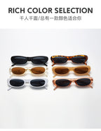 2026 New Style Personalized Small Frame Simple Versatile Street Style Oval Frame Sunglasses High-End Retro Fashion Sunglasses