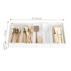 Kitchen Storage Cabinet Household Cabinet Built-in Divided Knife and Fork Chopsticks Kitchen Drawer Partition Tableware Storage Box