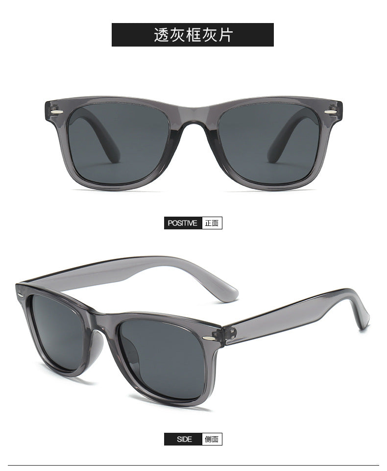Trendy Version 2140 Us Version Metal Hinge Sunglasses for Men and Women Driving Sports Polarized Sunglasses Rice Nail Retro Glasses