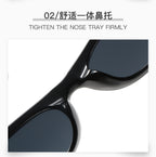 2026 New Style Personalized Small Frame Simple Versatile Street Style Oval Frame Sunglasses High-End Retro Fashion Sunglasses