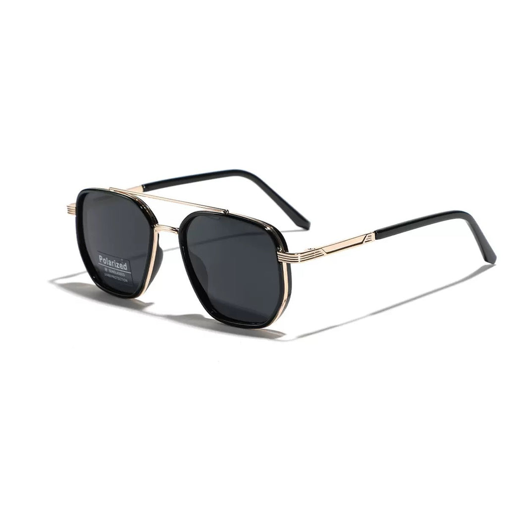 Semi-Metal Large Square Frame Sunglasses for Men Tr90 Polarized Glasses 2025 New Fashion Retro Sunglasses for Women Factory Direct Sales