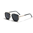 Semi-Metal Large Square Frame Sunglasses for Men Tr90 Polarized Glasses 2025 New Fashion Retro Sunglasses for Women Factory Direct Sales