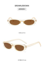 2026 New Style Personalized Small Frame Simple Versatile Street Style Oval Frame Sunglasses High-End Retro Fashion Sunglasses