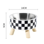 Pet Bowl Anti-overturning Cat Bowl Pet Stainless Steel Dog Bowl Cat Neck Protection High Foot Bowl Dog Food Utensils Cross-border New