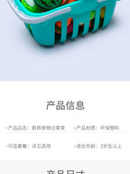 [Cross-border Exclusive] Simulation Kitchenette Cooking Kitchenware suit Fruit Chicing Music Cooking Induction Cooker to play house