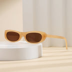 2026 New Style Personalized Small Frame Simple Versatile Street Style Oval Frame Sunglasses High-End Retro Fashion Sunglasses