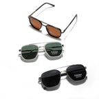 Semi-Metal Large Square Frame Sunglasses for Men Tr90 Polarized Glasses 2025 New Fashion Retro Sunglasses for Women Factory Direct Sales