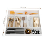 Kitchen Storage Cabinet Household Cabinet Built-in Divided Knife and Fork Chopsticks Kitchen Drawer Partition Tableware Storage Box
