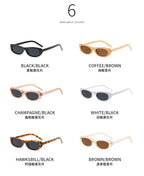 2026 New Style Personalized Small Frame Simple Versatile Street Style Oval Frame Sunglasses High-End Retro Fashion Sunglasses