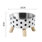 Pet Bowl Anti-overturning Cat Bowl Pet Stainless Steel Dog Bowl Cat Neck Protection High Foot Bowl Dog Food Utensils Cross-border New