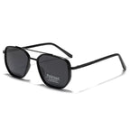Semi-Metal Large Square Frame Sunglasses for Men Tr90 Polarized Glasses 2025 New Fashion Retro Sunglasses for Women Factory Direct Sales