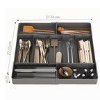 Kitchen Storage Cabinet Household Cabinet Built-in Divided Knife and Fork Chopsticks Kitchen Drawer Partition Tableware Storage Box