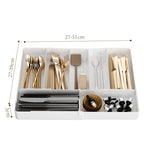 Kitchen Storage Cabinet Household Cabinet Built-in Divided Knife and Fork Chopsticks Kitchen Drawer Partition Tableware Storage Box