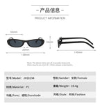 2026 New Style Personalized Small Frame Simple Versatile Street Style Oval Frame Sunglasses High-End Retro Fashion Sunglasses