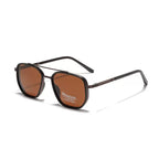 Semi-Metal Large Square Frame Sunglasses for Men Tr90 Polarized Glasses 2025 New Fashion Retro Sunglasses for Women Factory Direct Sales