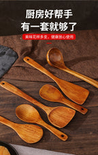 Non-Stick Pan Special Spatula for Cooking, Household Spatula, Wooden Spatula, Wooden Spoon, Rice Spoon, Wooden Spatula, Kitchen Utensils Spatula