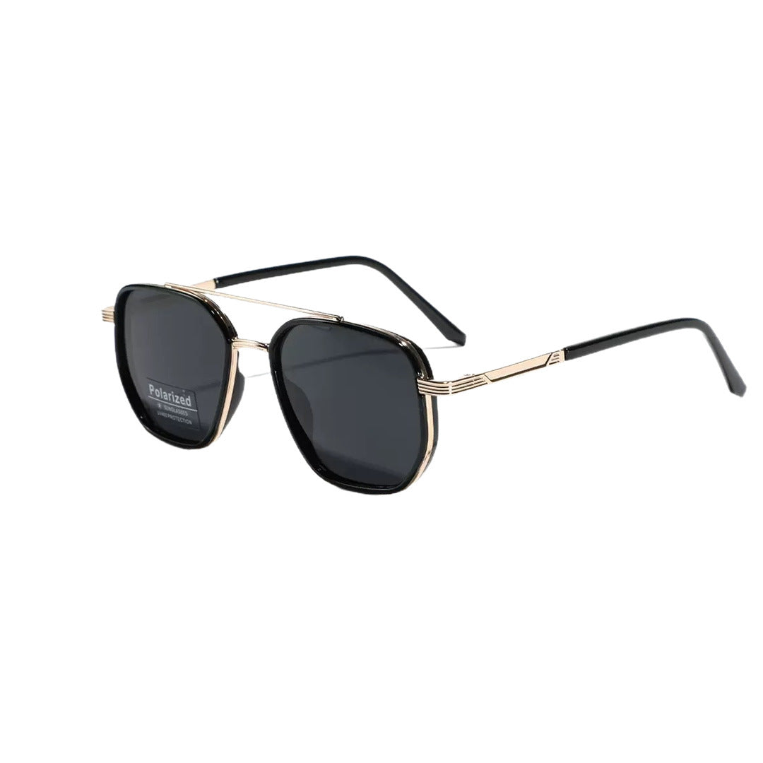Semi-Metal Large Square Frame Sunglasses for Men Tr90 Polarized Glasses 2025 New Fashion Retro Sunglasses for Women Factory Direct Sales