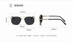 Semi-Metal Large Square Frame Sunglasses for Men Tr90 Polarized Glasses 2025 New Fashion Retro Sunglasses for Women Factory Direct Sales