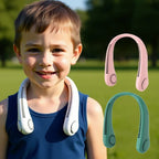 Portable Neck Fan 3 Speeds Mode Adjustable Stretchable Neck Fan Blow Air For Cooling Hand Free 4000mAh Rechargeable