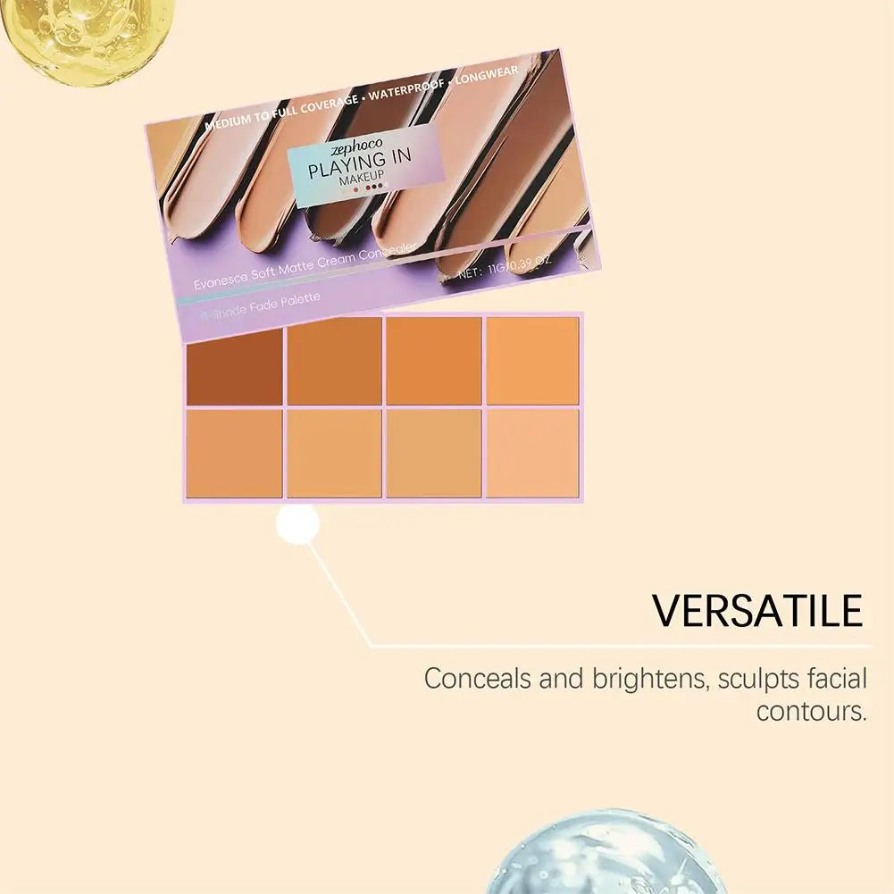 Soft Matte Gradient Concealer - High Coverage Cream Concealer For Dark Circles, Redness & Blemishes Makeup Base Use