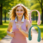 Portable Neck Fan 3 Speeds Mode Adjustable Stretchable Neck Fan Blow Air For Cooling Hand Free 4000mAh Rechargeable