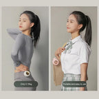 Portable Silent Mini Bladeless Electric Fan,Small fan Clip on Shirt Waist Mini Bladeless Fan Adjustable 3-Speed For Outdoor