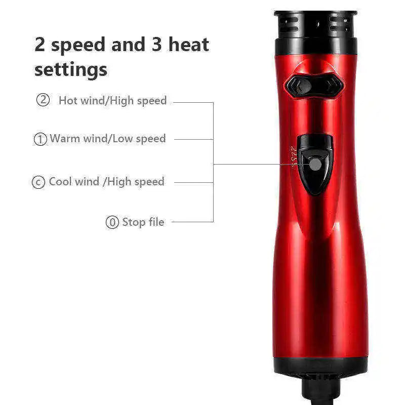 3 in 1 Hot Air Brush, Negative Ion Hair Dryer & Volumizer, Tool for Smooth Hair, Suitable for Home & Travel