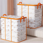 Extra Large Handle Storage Bag - Portable Clothing And Quilt Organizing Bag with Window, Durable Polyester Material, Suitable Fo