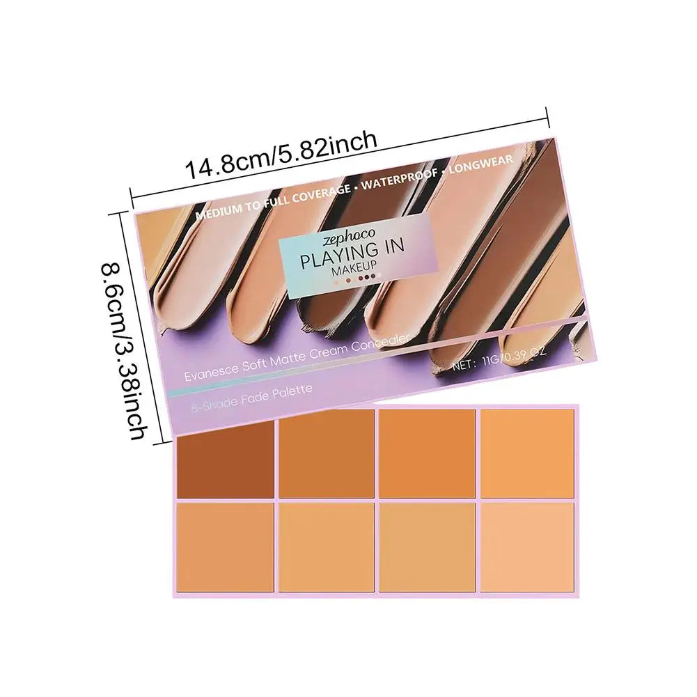 Soft Matte Gradient Concealer - High Coverage Cream Concealer For Dark Circles, Redness & Blemishes Makeup Base Use