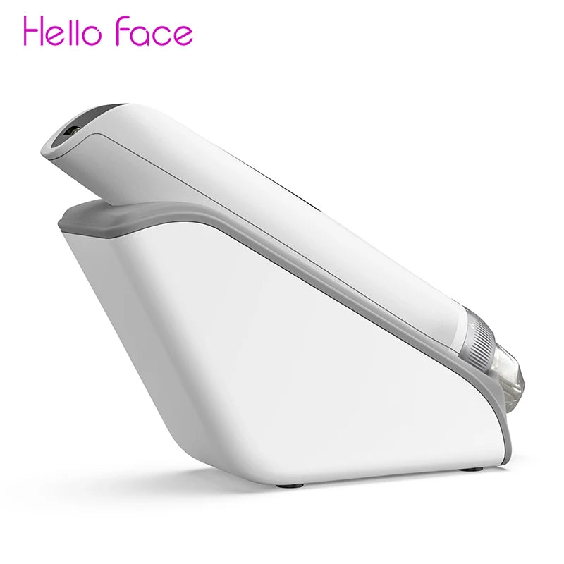 Hello Face Q2 Electric Microneedle, Smart Dock, 700mAh Battery, 5 Speeds, 2PCS Titanium needle 0.25 mm, Red/Blue LED and EMS