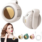 Portable Silent Mini Bladeless Electric Fan,Small fan Clip on Shirt Waist Mini Bladeless Fan Adjustable 3-Speed For Outdoor