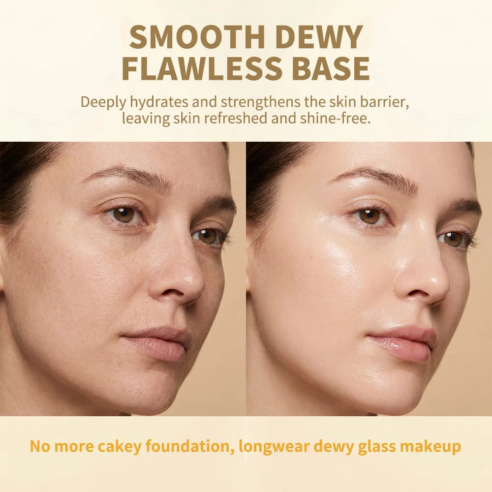 برايمر 3 في 1 Melt Touch Buttery Glow Makeup Base فائق الترطيب يدوم طويلاً يقلل المسام وينعم الخطوط الدقيقة ويفتح البشرة ويخفي العيوب