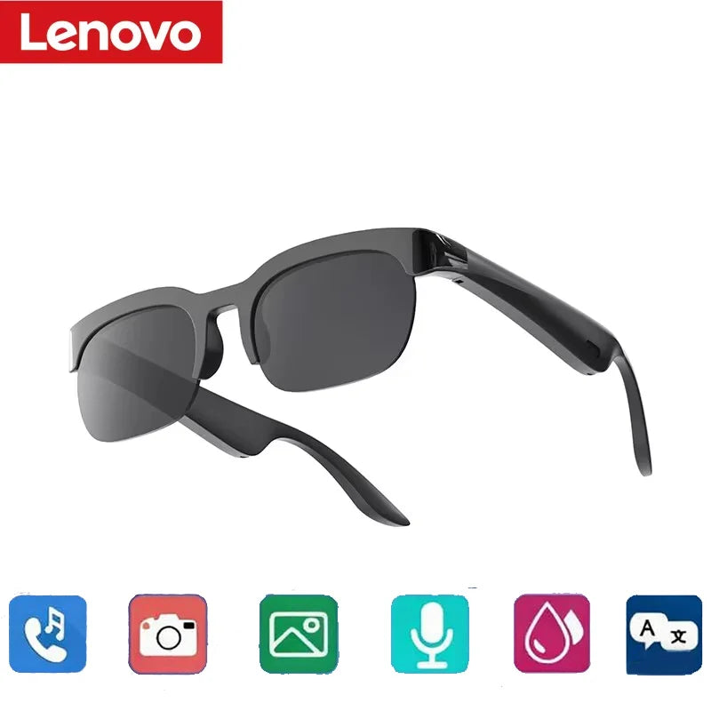 Lenovo  Smart Glasses 2026 New AI Translation Bluetooth Conversation Recording Listening To Music Men Women Smart Sunglasses
