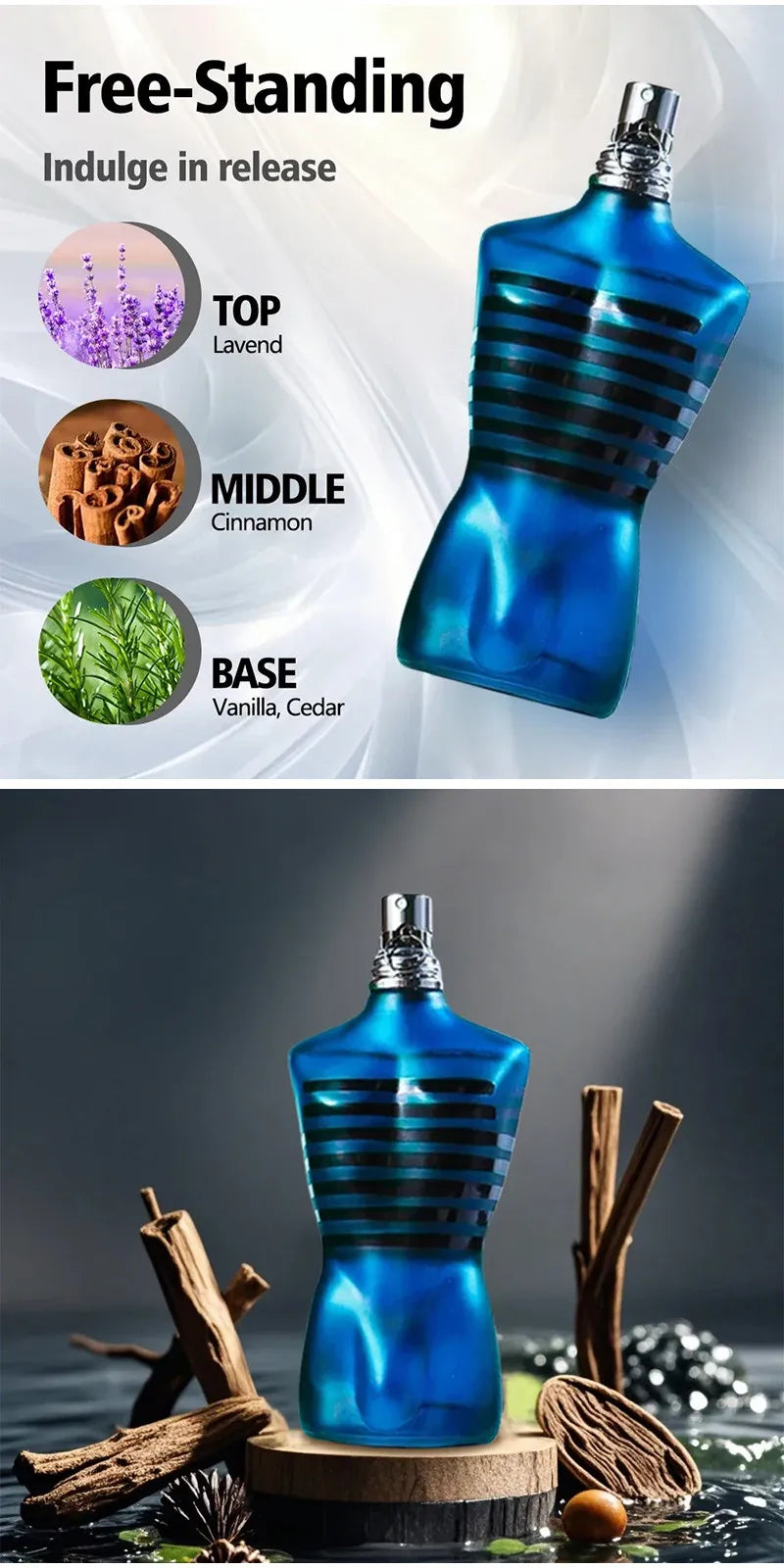 Men`s Perfume Long Lasting Eau De Toilette 100ML Eau De Cologne Male Naturally Fragrant Fashionable Spray Men Eau De Parfume