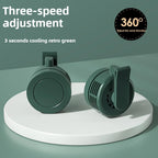 Mini Clip Fans Hanging Waist Neck Fan Girl Electric Air Cooling Fan 900mah USB Leafless Fan 3 Speeds Portable Cooler Air