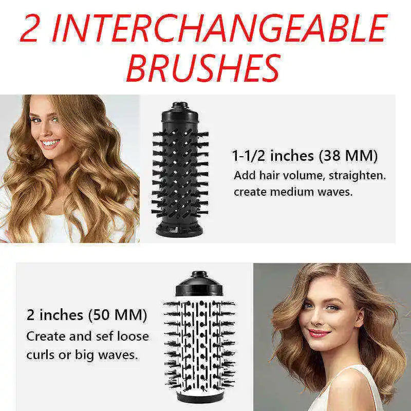 3 in 1 Hot Air Brush, Negative Ion Hair Dryer & Volumizer, Tool for Smooth Hair, Suitable for Home & Travel