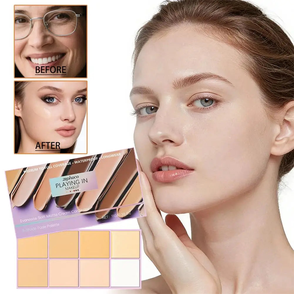 Soft Matte Gradient Concealer - High Coverage Cream Concealer For Dark Circles, Redness & Blemishes Makeup Base Use