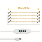 4/3/2/1PC, Indoor Grow Light,Full Spectrum LED Light Strip with Auto Timer 3/9/12H, Dimmable Sun Class Grow Light(No 5V 2A Plug