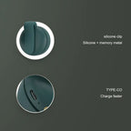 Portable Silent Mini Bladeless Electric Fan,Small fan Clip on Shirt Waist Mini Bladeless Fan Adjustable 3-Speed For Outdoor