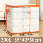 Extra Large Handle Storage Bag - Portable Clothing And Quilt Organizing Bag with Window, Durable Polyester Material, Suitable Fo