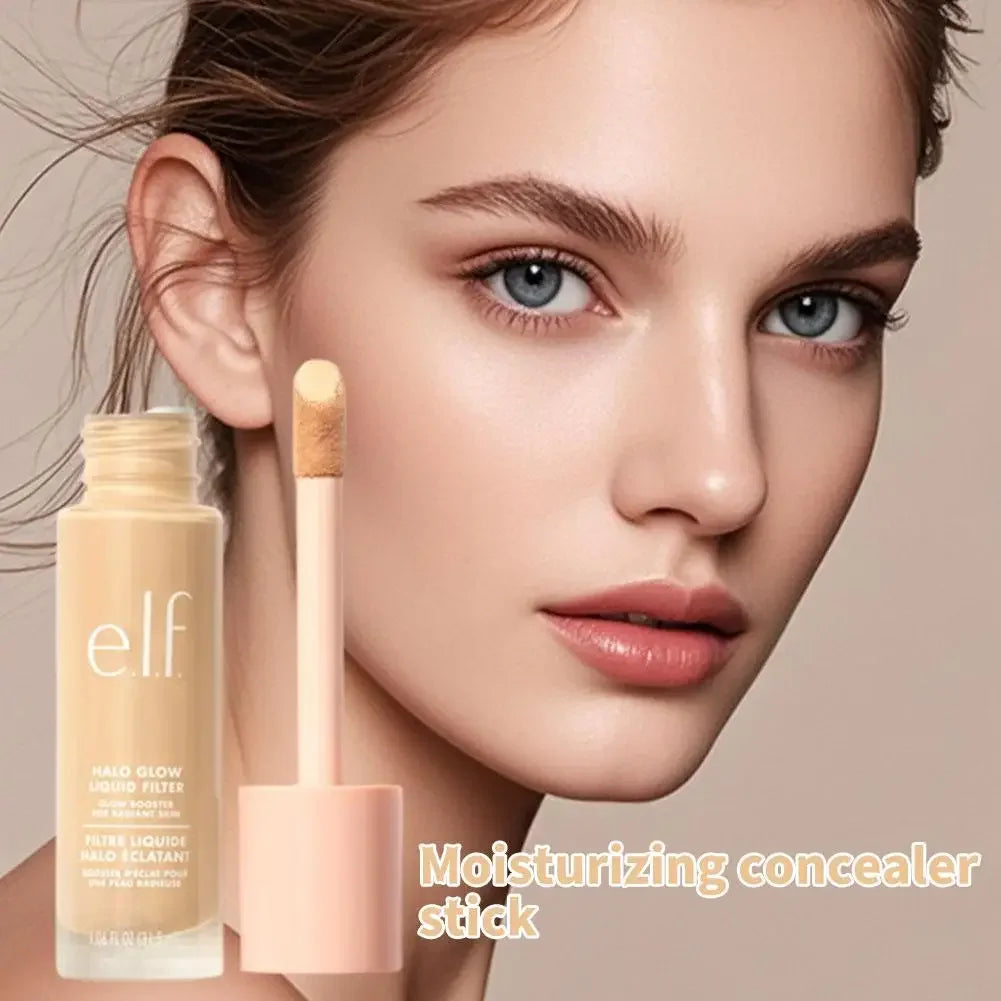كريم أساس سائل مقاوم للماء بتغطية كاملة من Elf يدوم طويلاً بلمسة نهائية مطفية لإخفاء الهالات السوداء والعيوب ومستحضرات تجميل لجميع أنواع البشرة