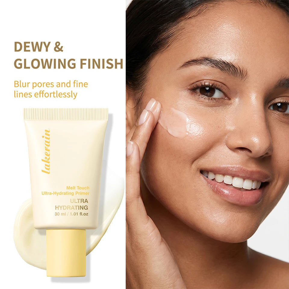 برايمر 3 في 1 Melt Touch Buttery Glow Makeup Base فائق الترطيب يدوم طويلاً يقلل المسام وينعم الخطوط الدقيقة ويفتح البشرة ويخفي العيوب