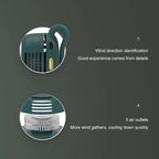 Portable Silent Mini Bladeless Electric Fan,Small fan Clip on Shirt Waist Mini Bladeless Fan Adjustable 3-Speed For Outdoor