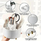 Glow Spin 360° Makeup Organizer – Rotating Cosmetic Storage Case for Vanity & Skincare