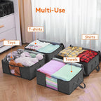 1/3/6PCS Foldable Clothes Storage Bag Large Capacity Blanket Storage Bag Storage Containers for Home Organizing Bedroom Clothing