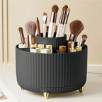 Glow Spin 360° Makeup Organizer – Rotating Cosmetic Storage Case for Vanity & Skincare
