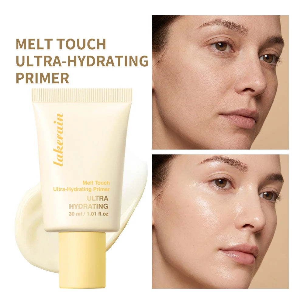برايمر 3 في 1 Melt Touch Buttery Glow Makeup Base فائق الترطيب يدوم طويلاً يقلل المسام وينعم الخطوط الدقيقة ويفتح البشرة ويخفي العيوب