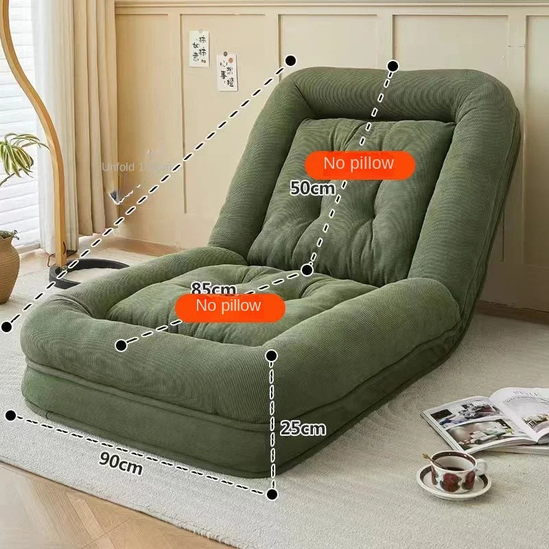 OMGD Lazy Couch Human Kennel Couch Bed Sheets Human Double Internet Celebrity Balcony Folding Huge Room Bedroom Tatami