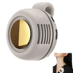 Portable Silent Mini Bladeless Electric Fan,Small fan Clip on Shirt Waist Mini Bladeless Fan Adjustable 3-Speed For Outdoor